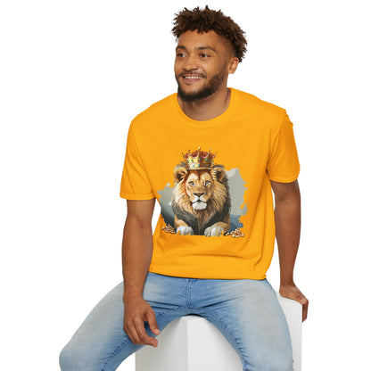 Lion Shirt Unisex Animal Tee Gildan Softstyle 64000 Comfort Fit
