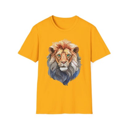 Lion Shirt Unisex Animal Tee Gildan Softstyle 64000 Cotton Tee