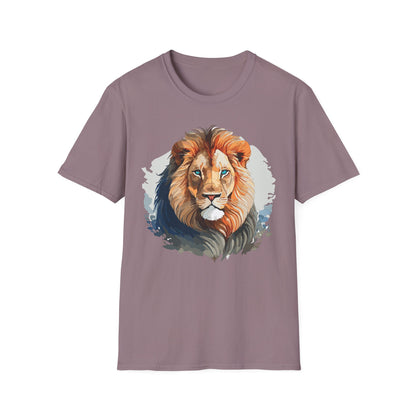 Lion Shirt Unisex Animal Tee Gildan Softstyle 64000 100 Percent Ring Spun Cotton
