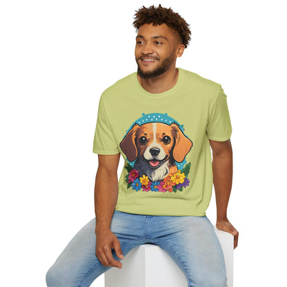 Dog Shirt Unisex Animal Tee Softstyle Cotton Ring Spun Comfort