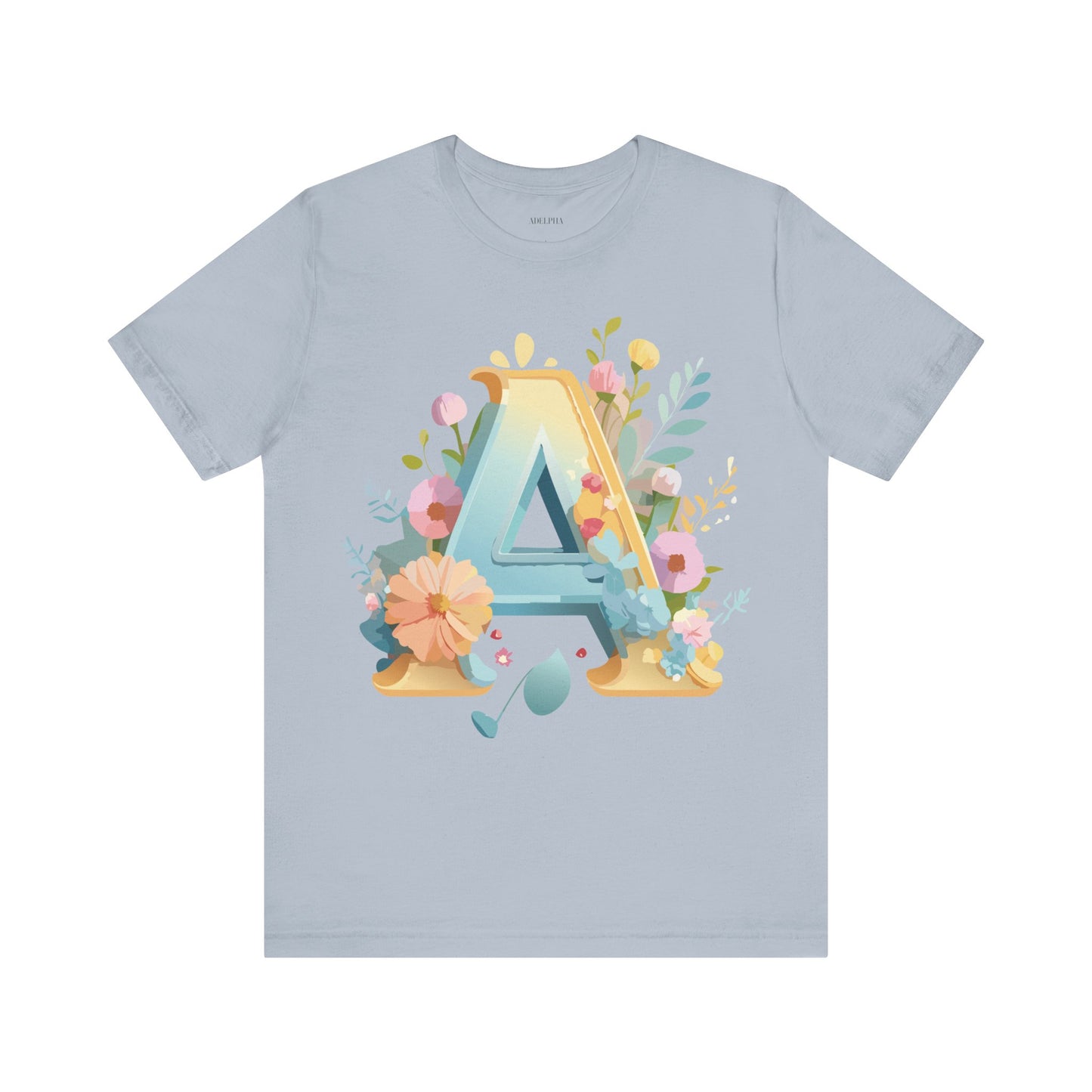 Natural Cotton Tee Shirt - Letters Collection - A