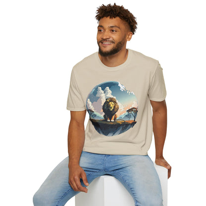 Lion Shirt Unisex Animal Tee Gildan Softstyle 64000 One Hundred Percent Cotton
