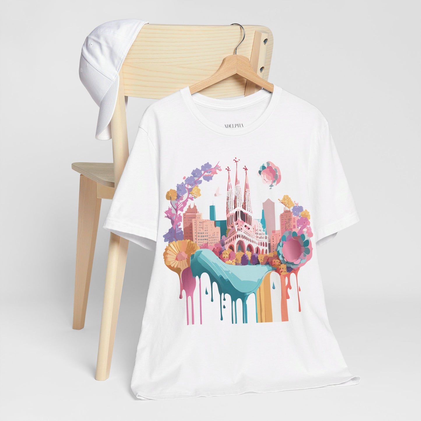 T-Shirt aus natürlicher Baumwolle – Kollektion „Beautiful Places“ – Barcelona