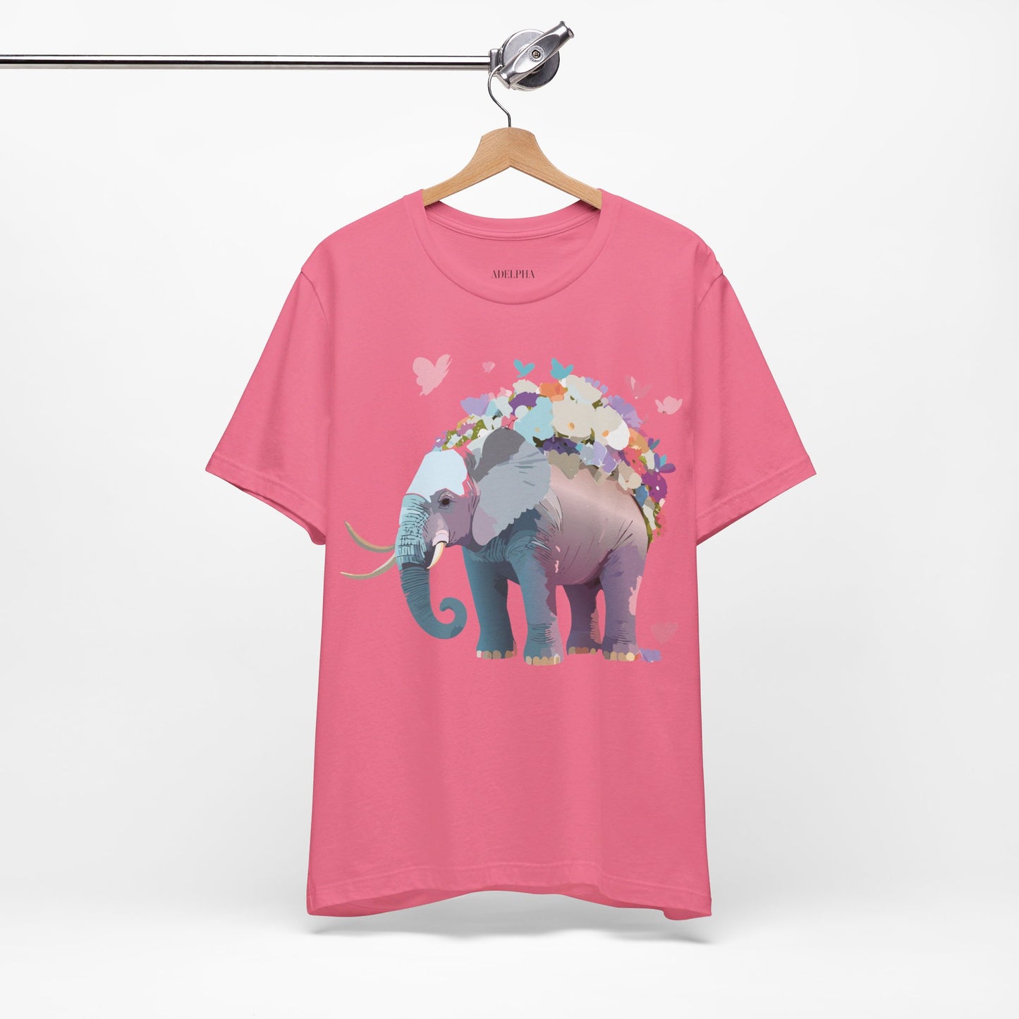 T-Shirt aus natürlicher Baumwolle mit Elefant