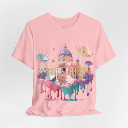 Natural Cotton Tee Shirt - Beautiful Places Collection - Madrid Printify