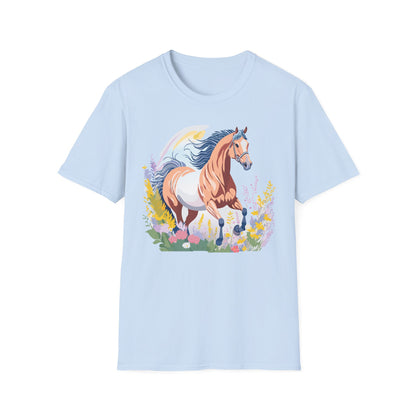 Horse Shirt Unisex Gildan Softstyle Tee 100 Ring Spun Cotton