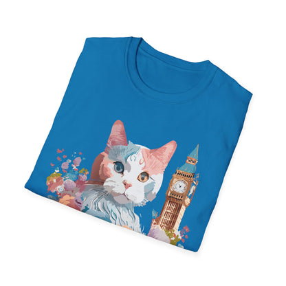 Cat Shirt Unisex Tee Softstyle 64000 Gildan Ring Spun Cotton