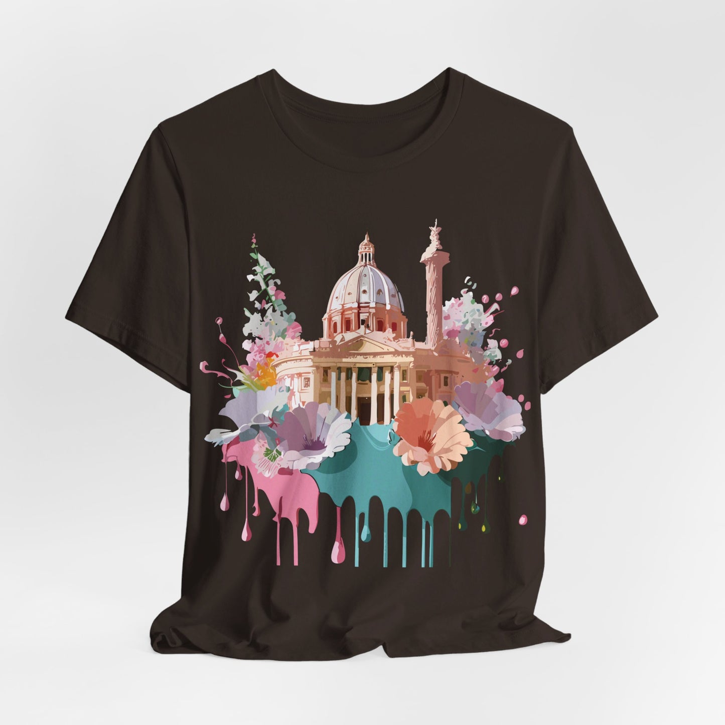 Natural Cotton Tee Shirt - Beautiful Places Collection - Rome