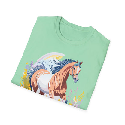 Horse Shirt Unisex Gildan Softstyle Tee 100 Ring Spun Cotton
