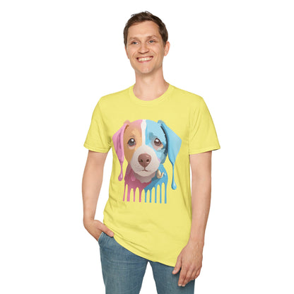 Unisex Dog Shirt Animal Tee Gildan Softstyle 64000 Cotton Tee
