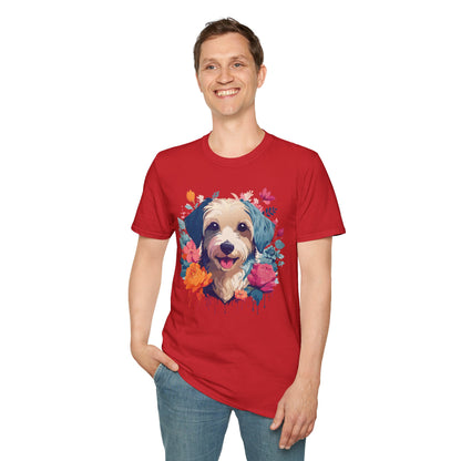Dog Shirt Unisex Animal Tee Made From 100 Percent Ring Spun Cotton