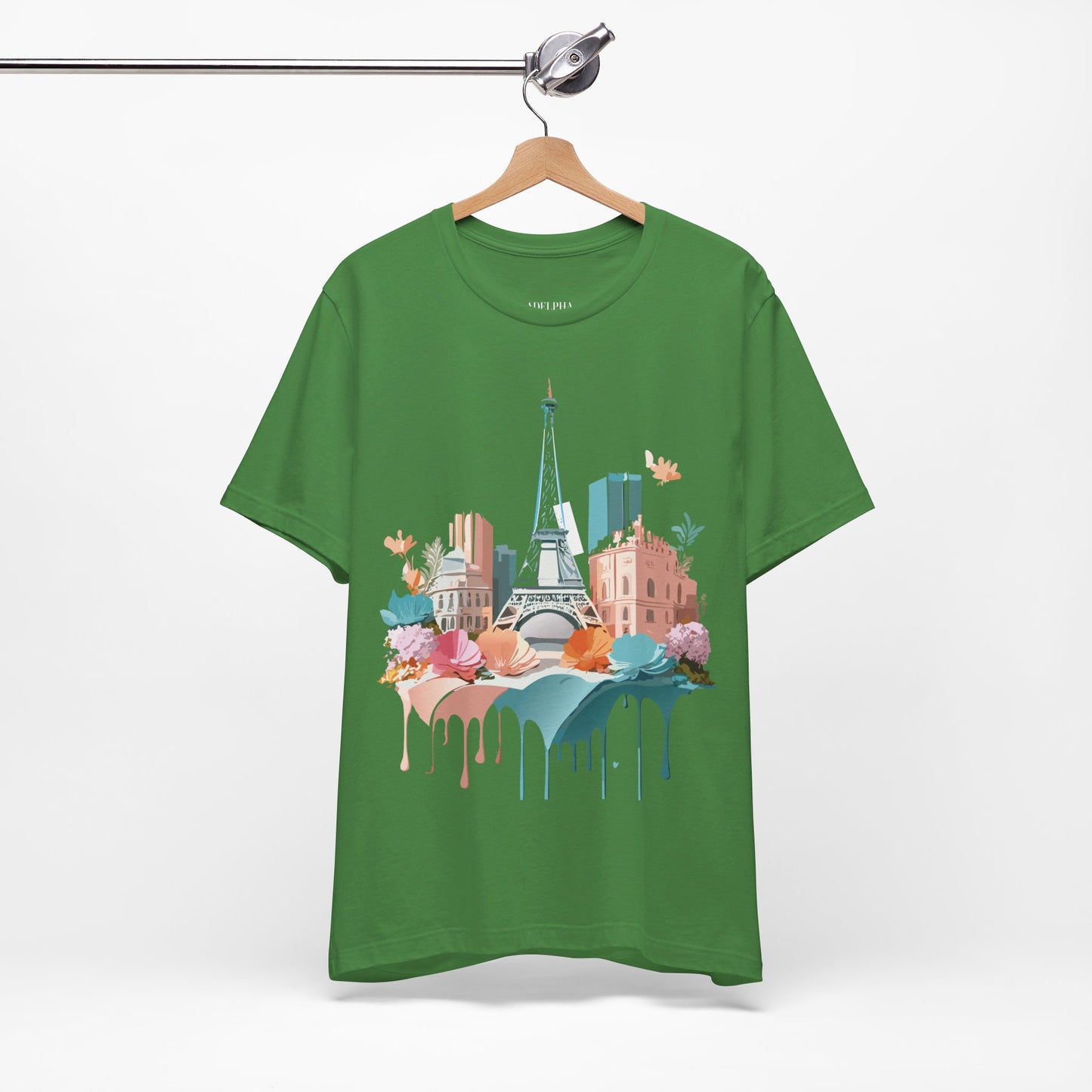 Natural Cotton Tee Shirt - Beautiful Places Collection - Paris