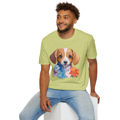 Unisex Dog Shirt Animal Graphic Tee Soft Cotton Gildan 64000