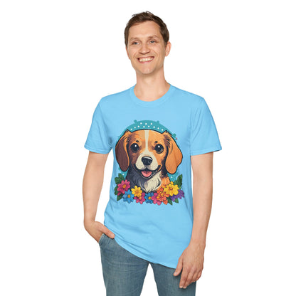 Dog Shirt Unisex Animal Tee Softstyle Cotton Ring Spun Comfort