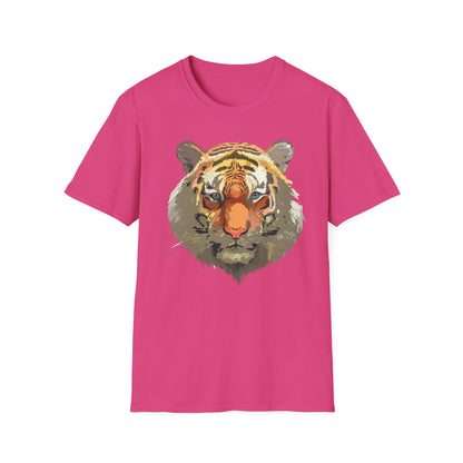 Unisex Tiger Shirt Gildan Softstyle 64000 Cotton Tee For Everyday Comfort
