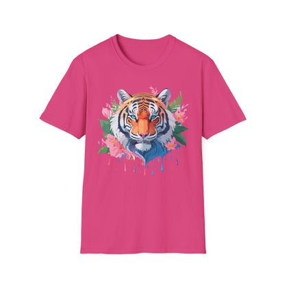 Tiger Shirt Unisex Animal Tee Softstyle Gildan 64000 Cotton Tee