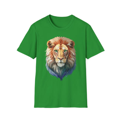 Lion Shirt Unisex Animal Tee Gildan Softstyle 64000 Cotton Tee