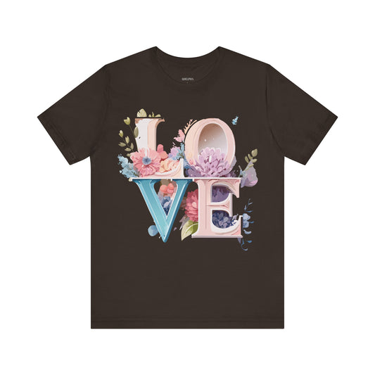 T-Shirt aus natürlicher Baumwolle – Love Story Collection