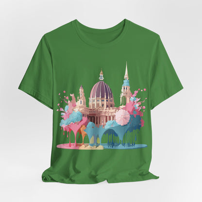 Natural Cotton Tee Shirt - Beautiful Places Collection - Vienna Printify