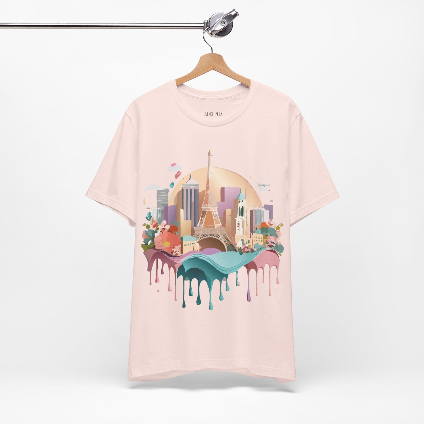 Natural Cotton Tee Shirt - Beautiful Places Collection - Paris