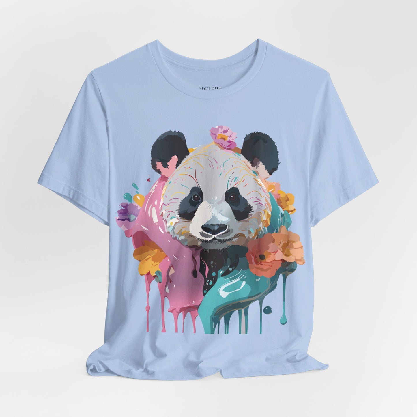 T-shirt en coton naturel avec panda