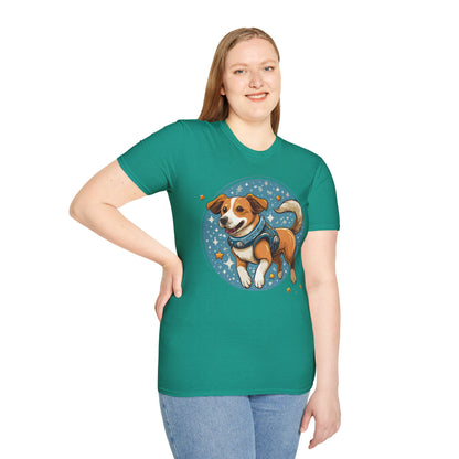 Unisex Dog And Animal Print Shirt Gildan Softstyle 64000 Tee