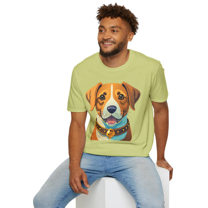 Dog Shirt Unisex Animal Tee Gildan Softstyle 64000 Cotton Tee