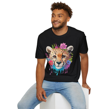 Cheetah Print Unisex Softstyle T Shirt Gildan 64000 Tee For Everyday Comfort