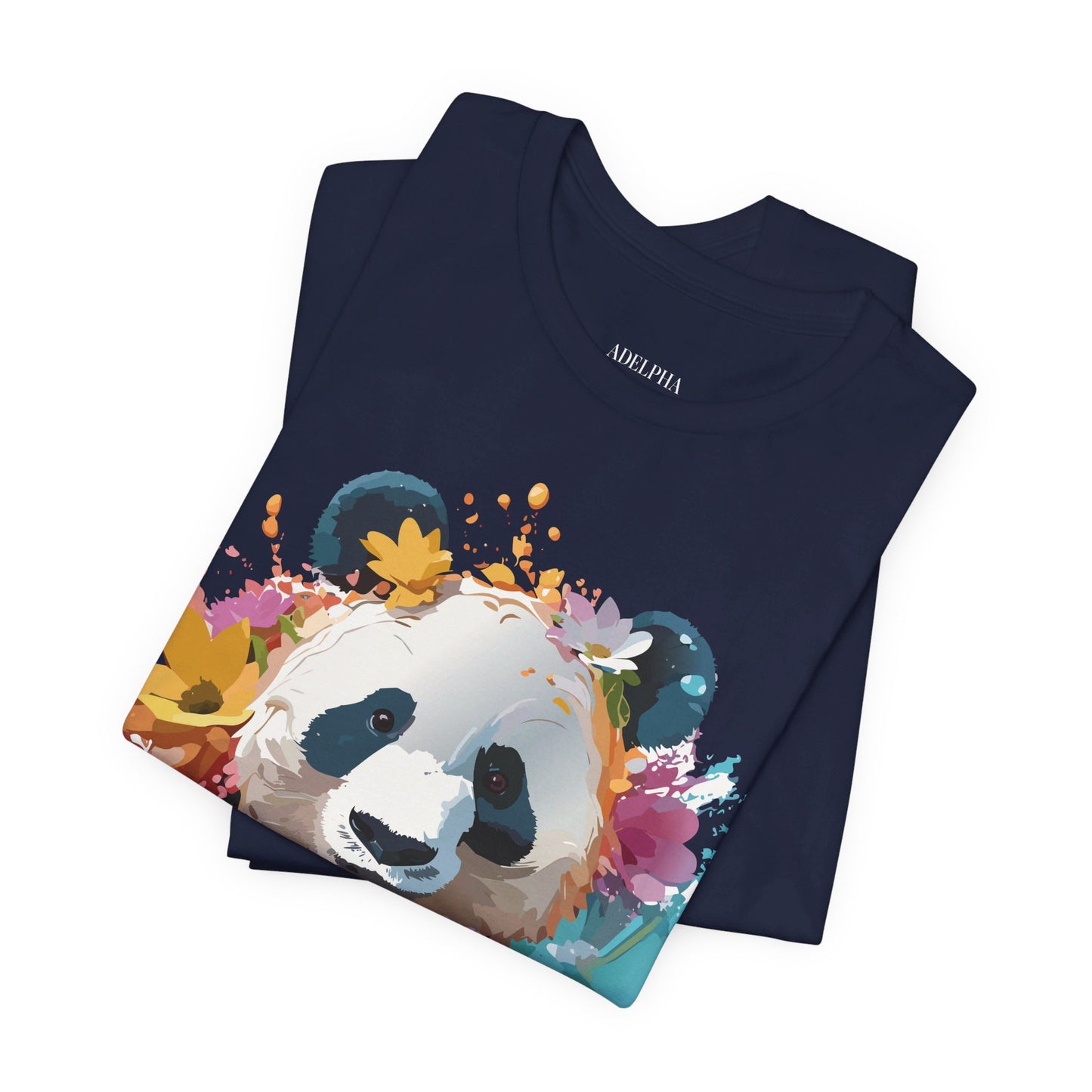 T-shirt en coton naturel avec panda