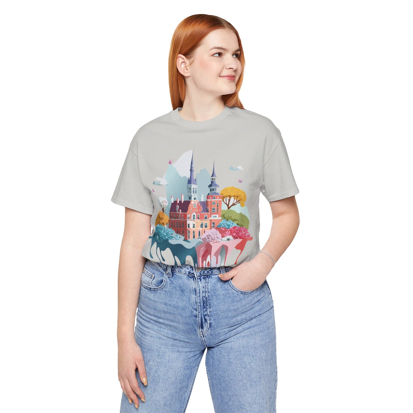 Natural Cotton Tee Shirt - Beautiful Places Collection - Warnemünde and Rostock - Germany