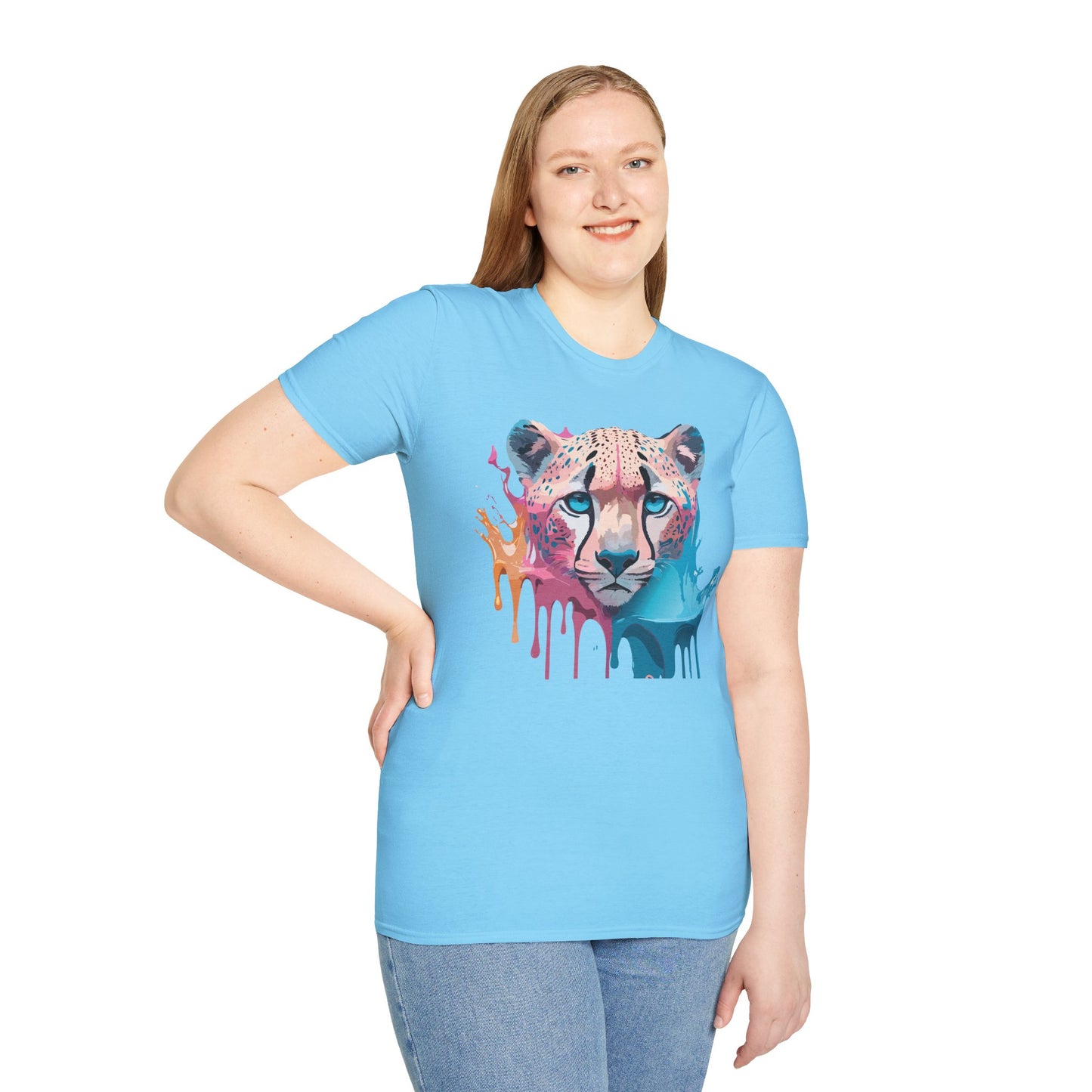 Cheetah Shirt, Shirt with Cheetah, Cheetah Tee, Shirt with Animals