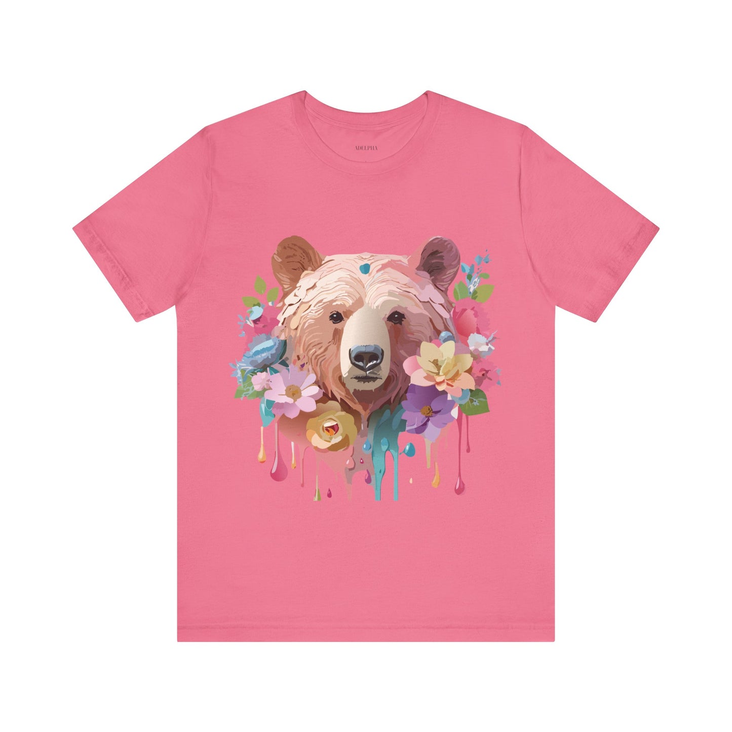 Natural Cotton Tee Shirt with Bear