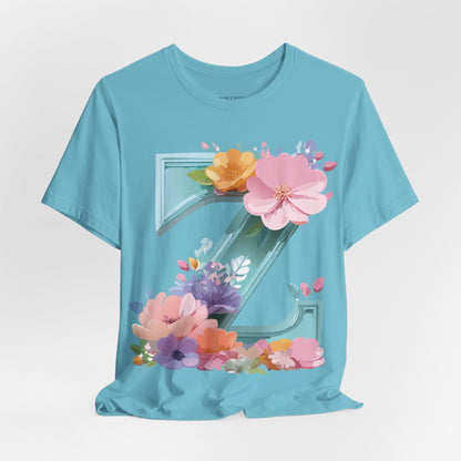 Natural Cotton Tee Shirt - Letters Collection - Z Printify