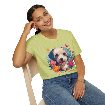 Dog Shirt Unisex Animal Tee Made From 100 Percent Ring Spun Cotton
