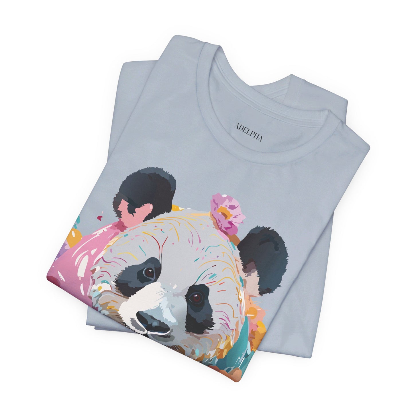 T-shirt en coton naturel avec panda