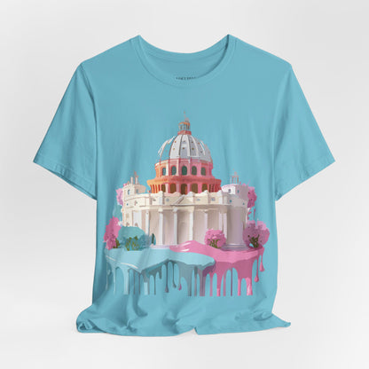 Natural Cotton Tee Shirt - Beautiful Places Collection - Rome Printify