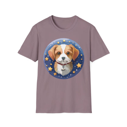 Unisex Dog Shirt Animal Print Tee Gildan Softstyle 64000 Cotton