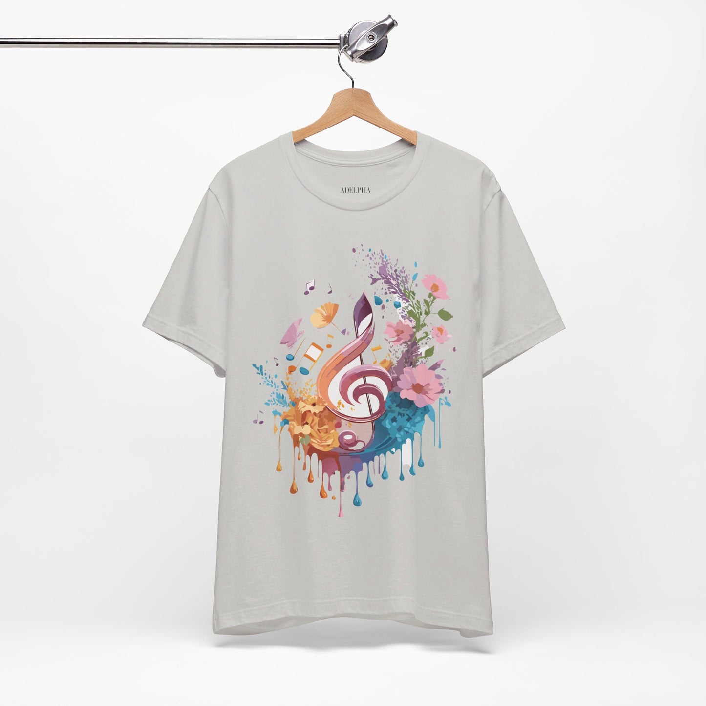 T-Shirt aus natürlicher Baumwolle – Musikkollektion