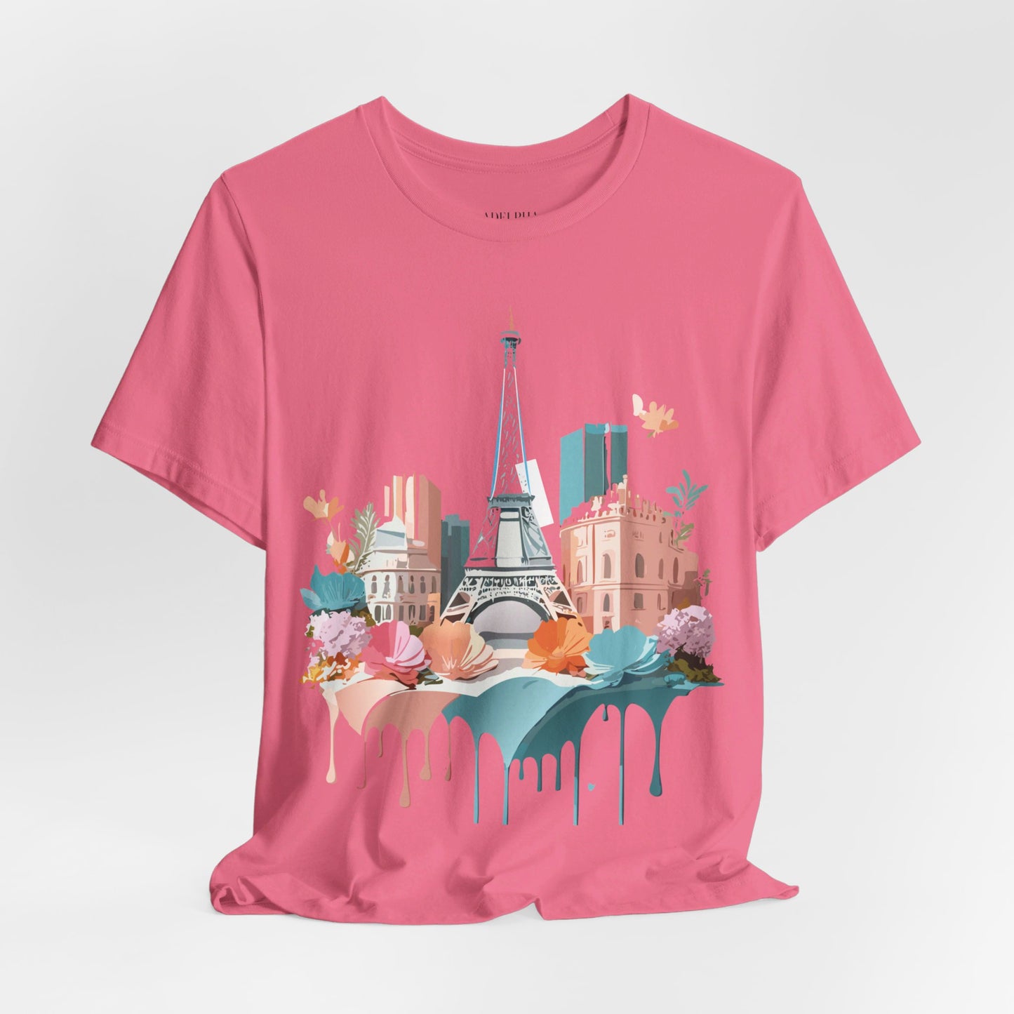 Natural Cotton Tee Shirt - Beautiful Places Collection - Paris