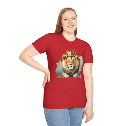 Lion Shirt Unisex Animal Tee Gildan Softstyle 64000 Comfort Fit