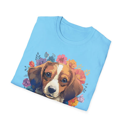 Unisex Dog Shirt Animal Print Tee Gildan Softstyle 64000 Cotton