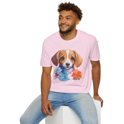 Unisex Dog Shirt Animal Graphic Tee Soft Cotton Gildan 64000