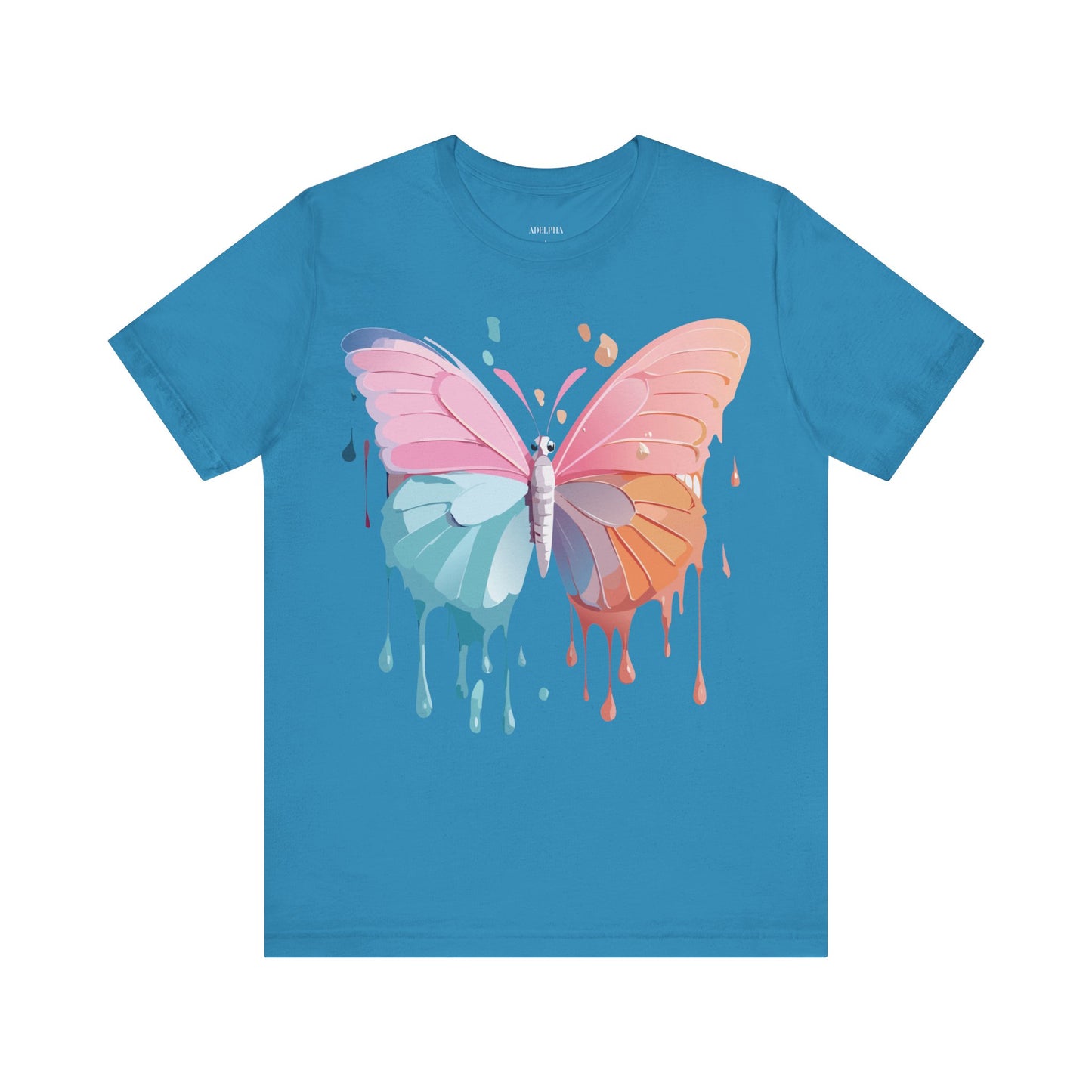 T-Shirt aus natürlicher Baumwolle mit Schmetterling