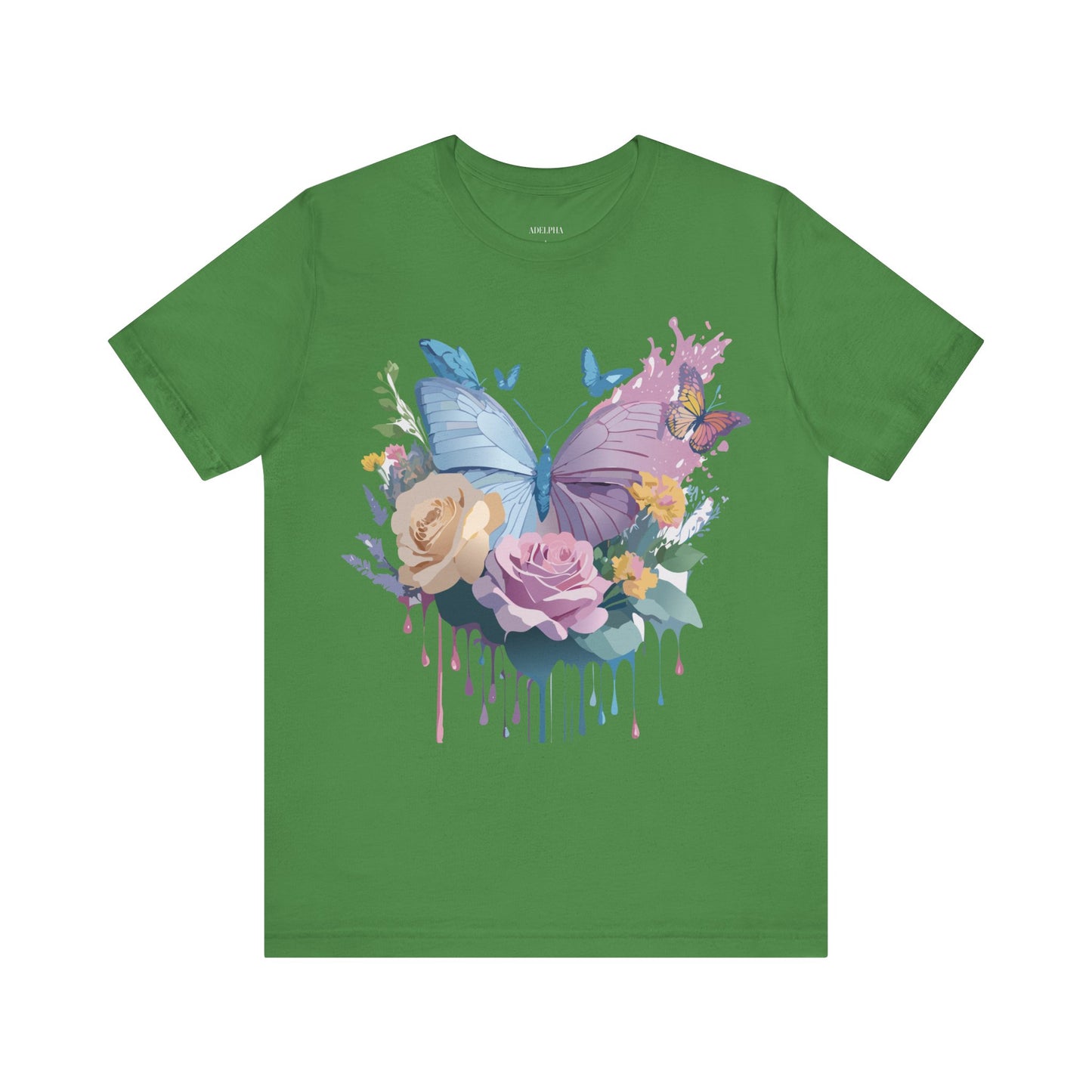 T-shirt en coton naturel avec papillon