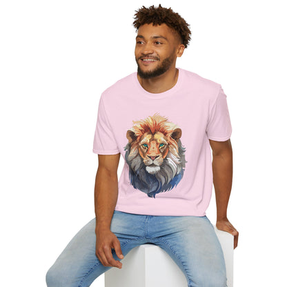 Lion Shirt Unisex Animal Tee Gildan Softstyle 64000 Cotton Tee