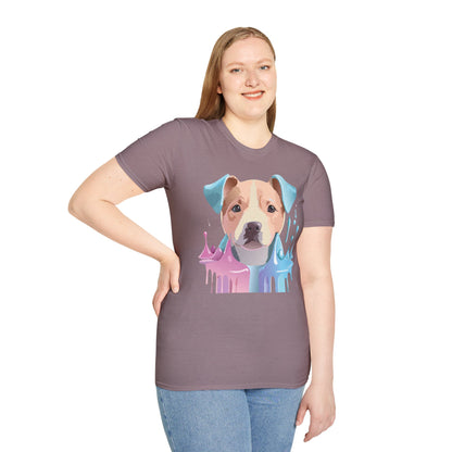 Dog Shirt Unisex Animal Tee Softstyle Gildan 64000 Cotton Tee