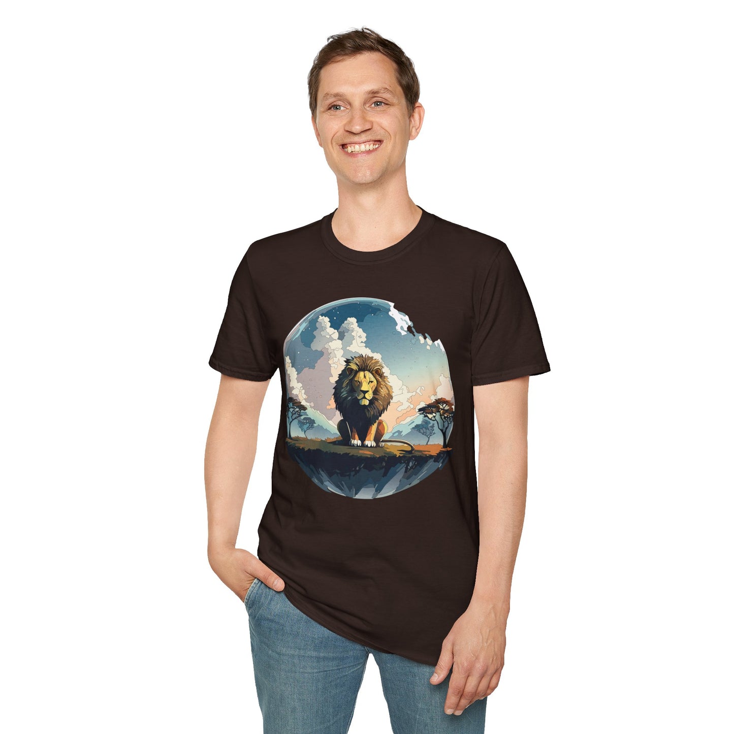 Lion Shirt, Shirt with Lion, Animal Tee, Shirt with Animals