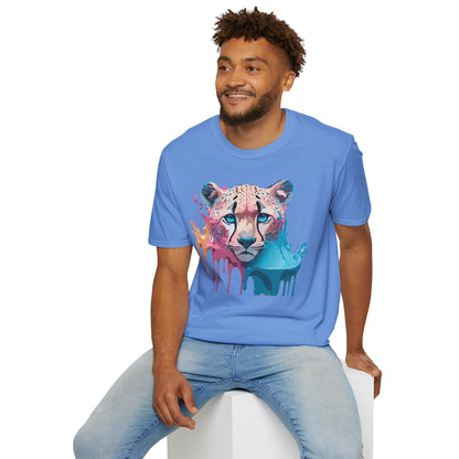 Unisex Cheetah Tee Softstyle Gildan 64000 100 Percent Cotton