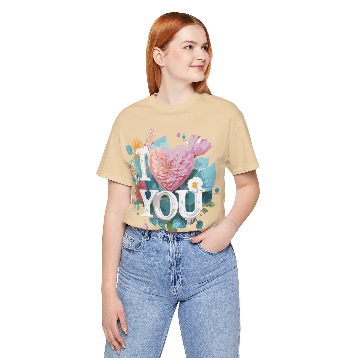 Natural Cotton Tee Shirt - Love story Collection