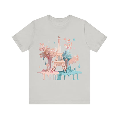 Natural Cotton Tee Shirt - Beautiful Places Collection - Paris Printify